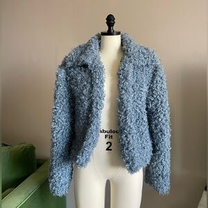 Vintage Showgirl Jacket in size small, color blue